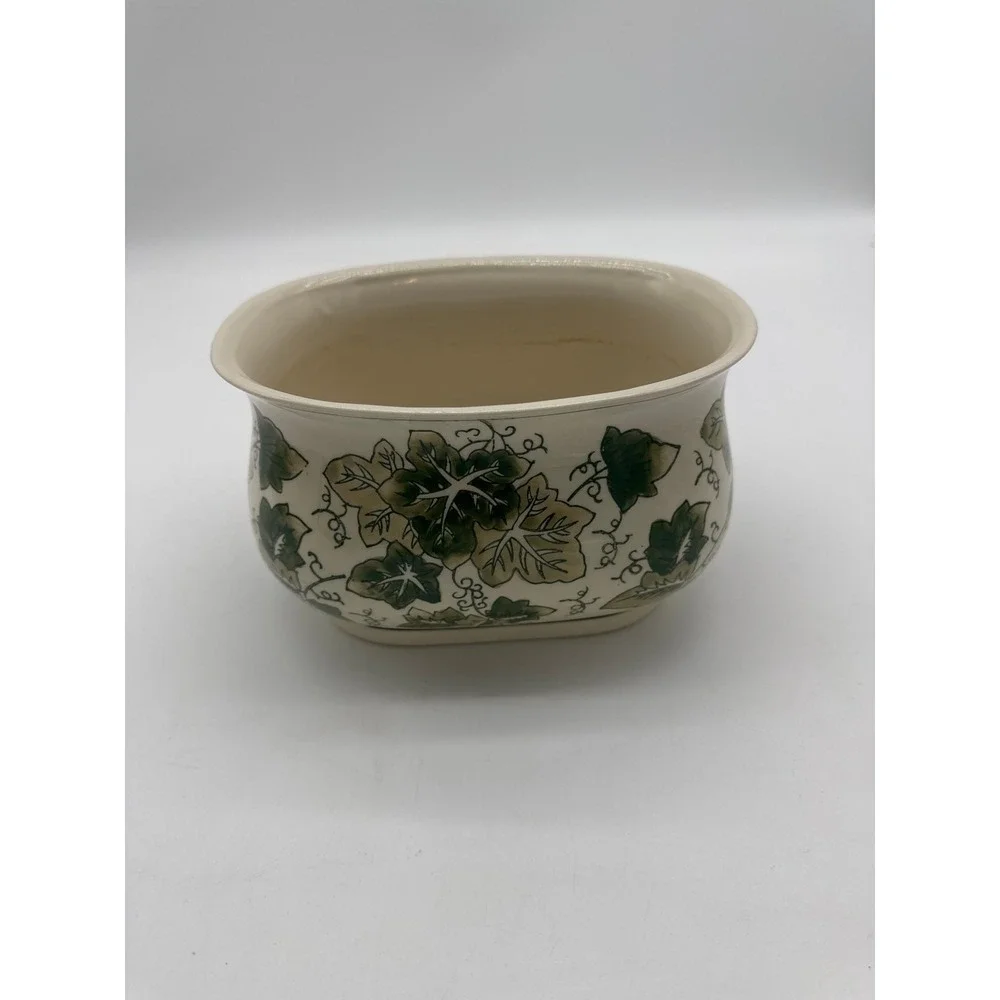 Ivy Patterned Ceramic Jardiniere Planter‎ READ